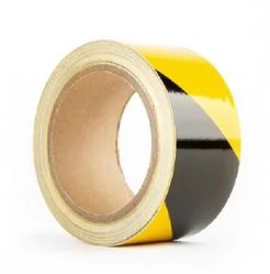 Black and Yellow Hazard Tape