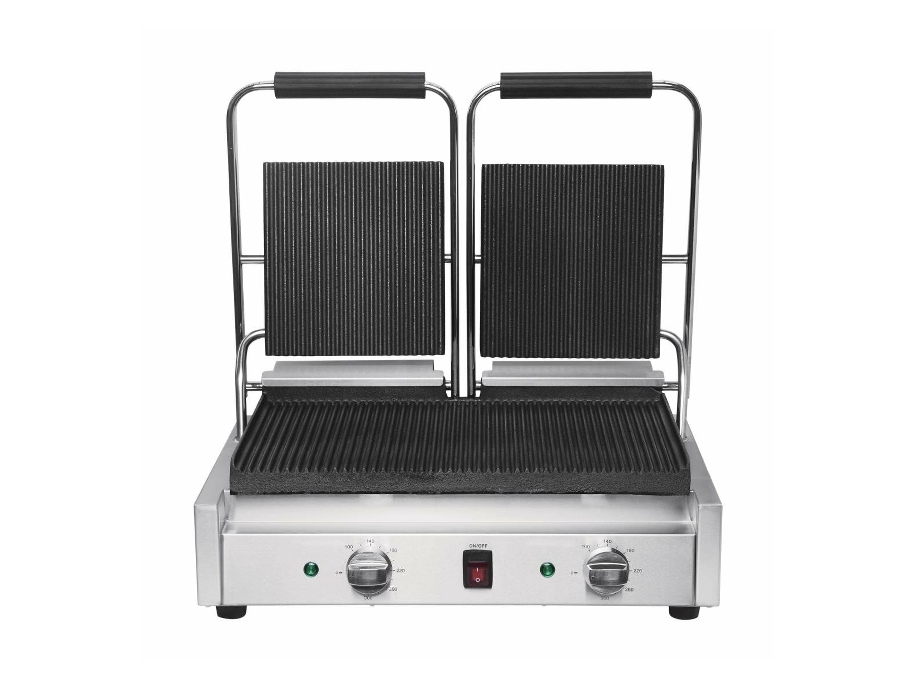 Buffalo Double Ribbed Contact Grill